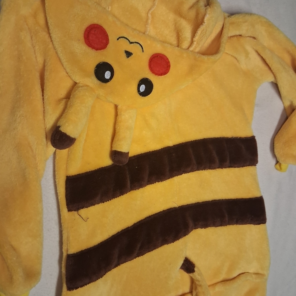 Pikachu Kids Warm Halloween Character Costume Onesie - Picture 7 of 7
